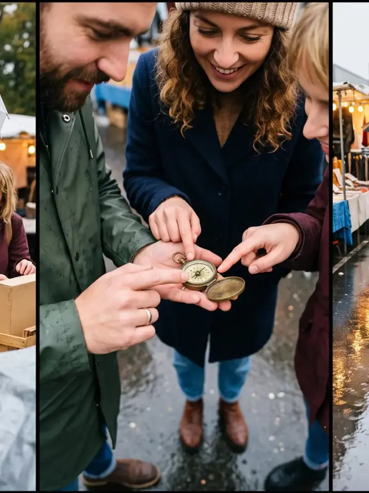 Create one polished, source-grounded creative image. Create a horizontal triptych of candid smartpho