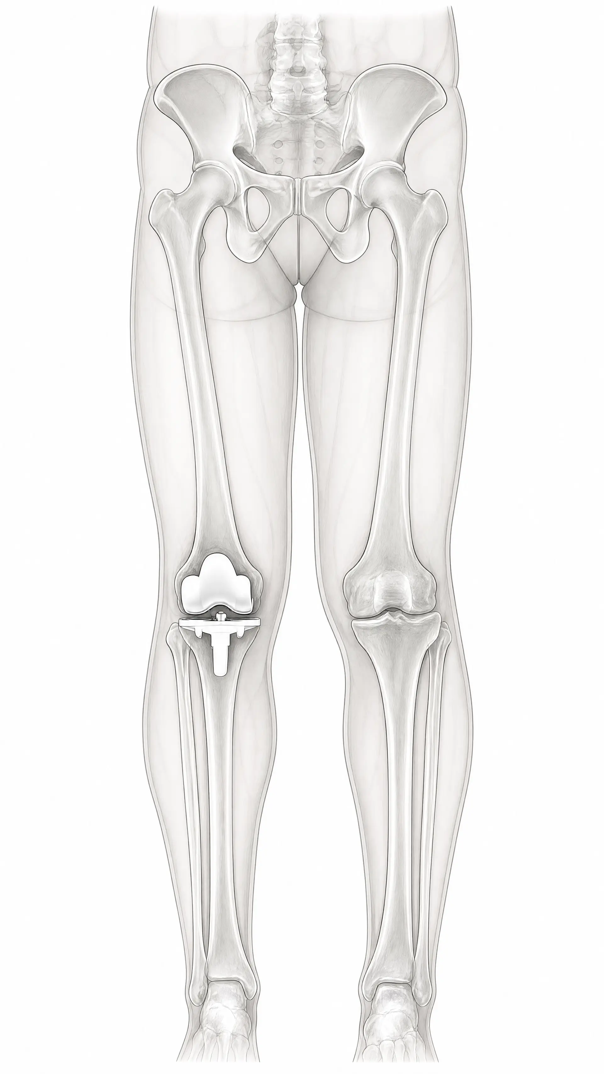把这张真实的X 线图转换成医学插画风格（Medical Illustration Style），核心目标是：保留解剖结构