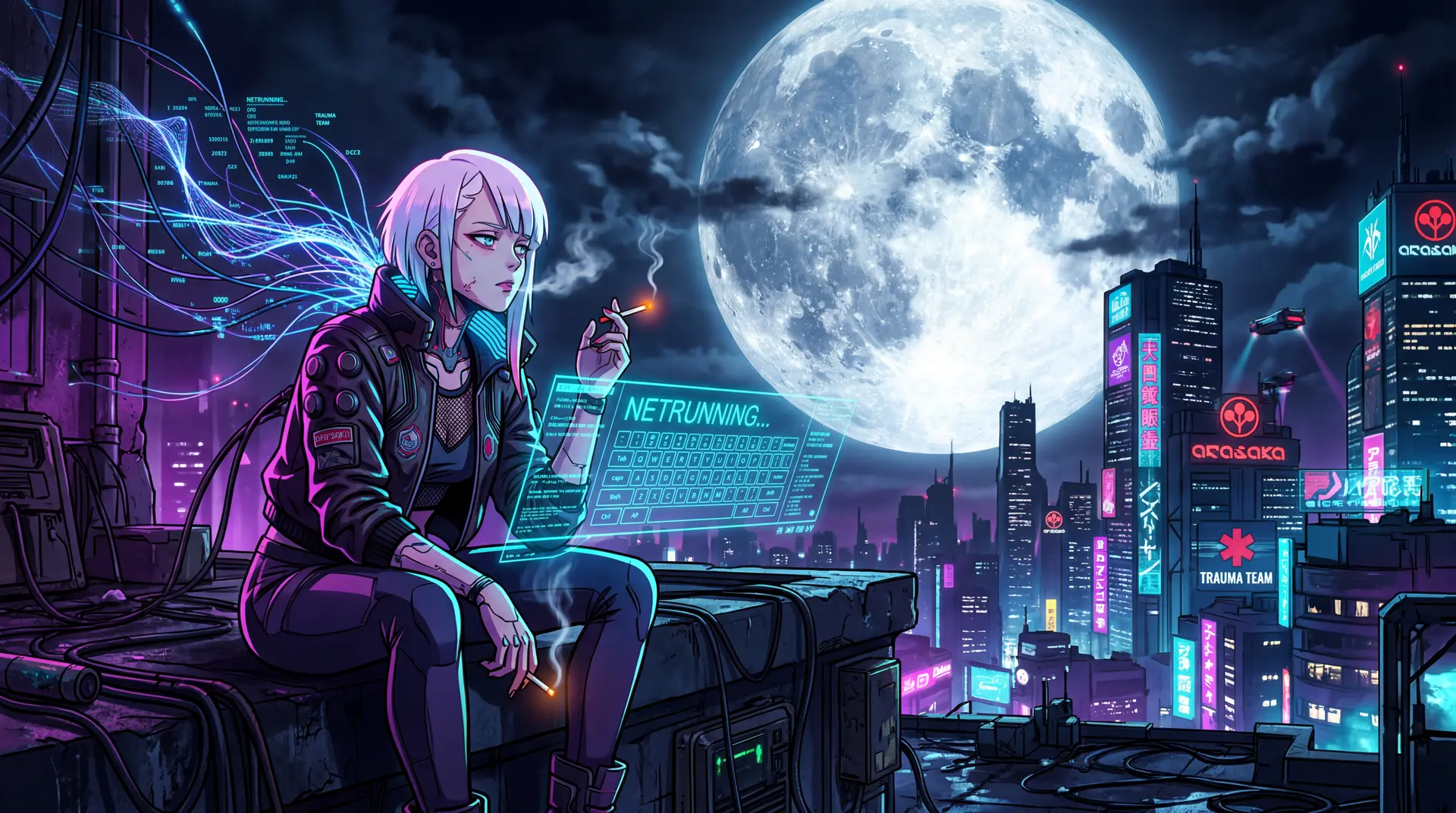 [Edgerunners Style] Lucy from Cyberpunk: Edgerunners sitting