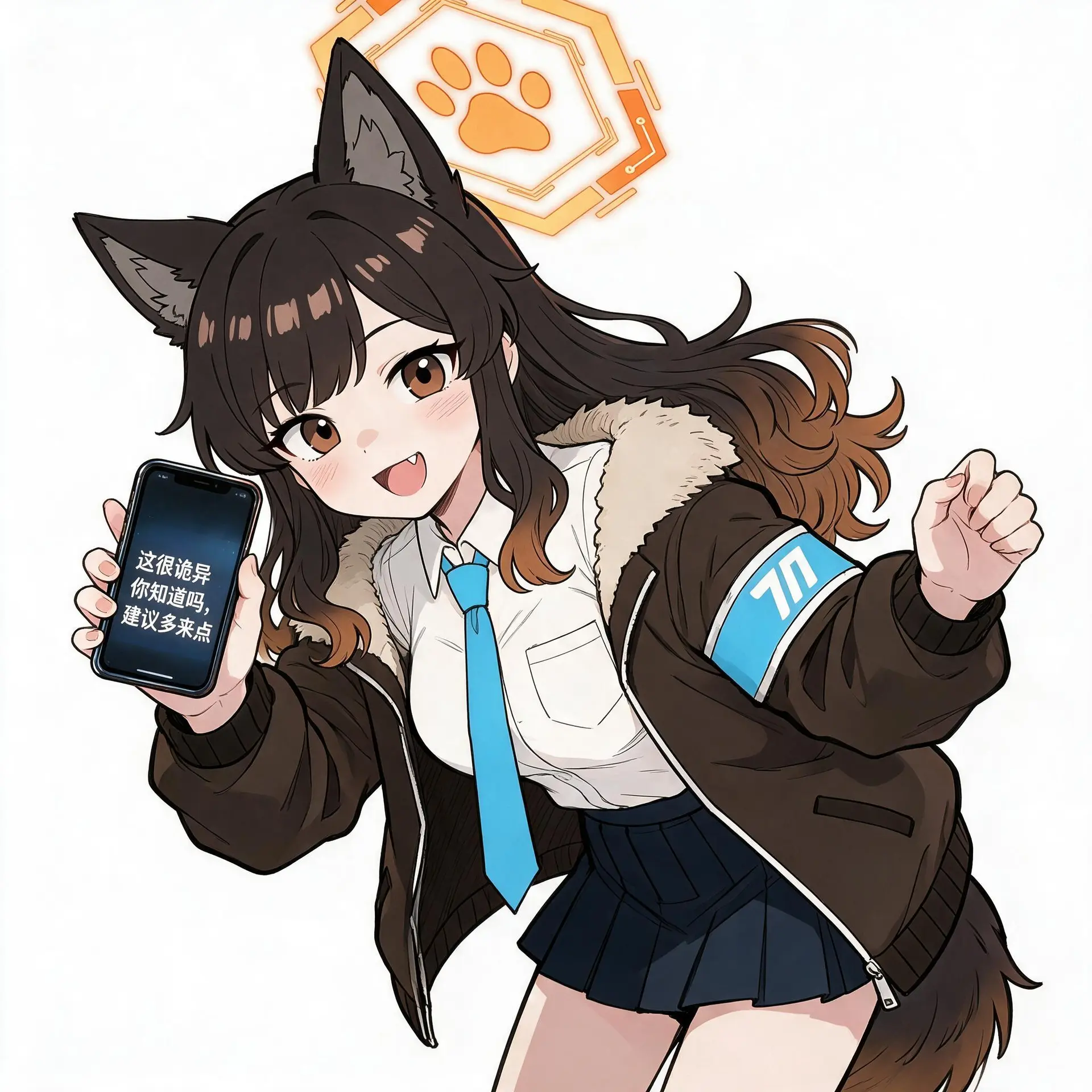 根据参考图中角色生成一张插画图片:8k画质;电影级镜头语言，动态构图。图片比例4:5
人物动作 (Action):微微弯