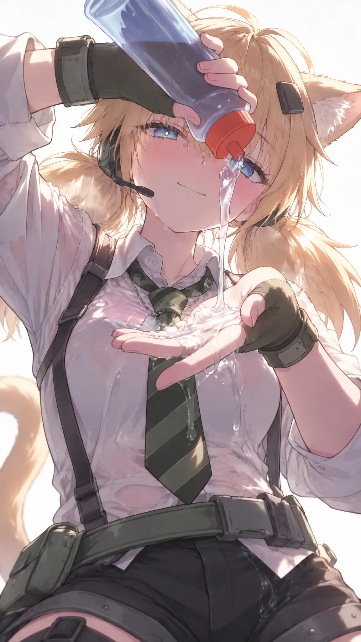 通过修改服装以及头发还有瞳色cosplay图二角色