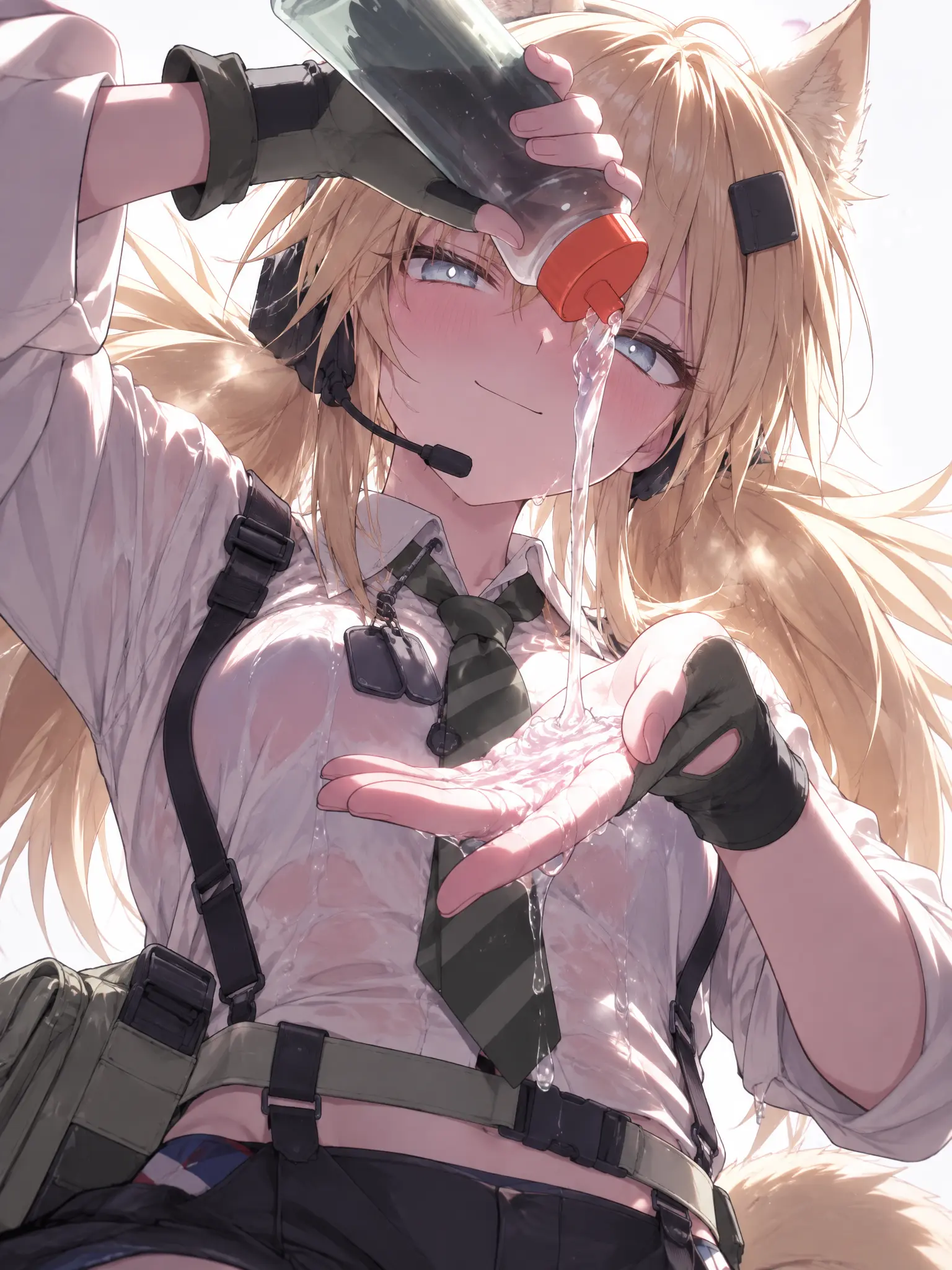 通过修改服装以及头发还有瞳色cosplay图二角色
