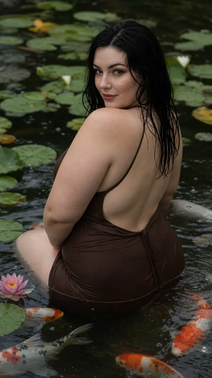 Create a photo of a woman using the uploaded photo as a refe