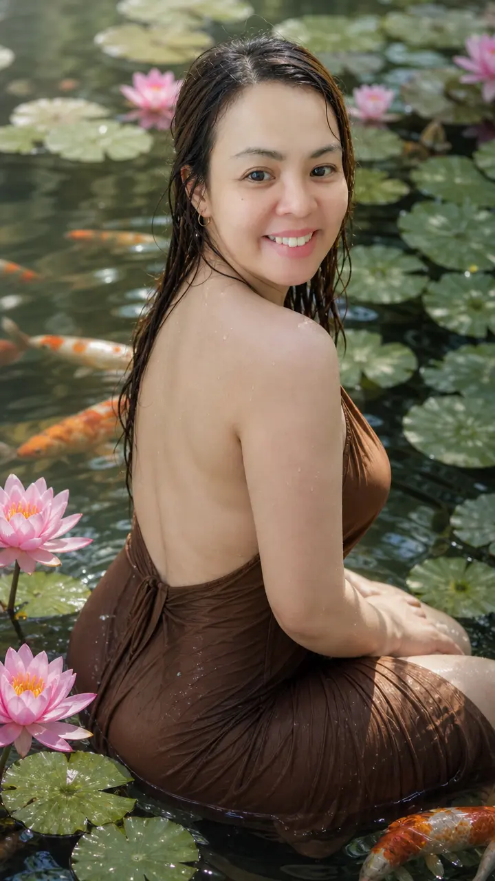 Create a photo of a woman using the uploaded photo as a refe